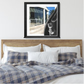 Abstrakte Tulips aus weißem Marmor Leinwanddruck (Insitu (Schlafzimmer))