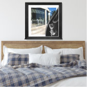 Abstrakte Tulips aus weißem Marmor Leinwanddruck (Insitu (Schlafzimmer))