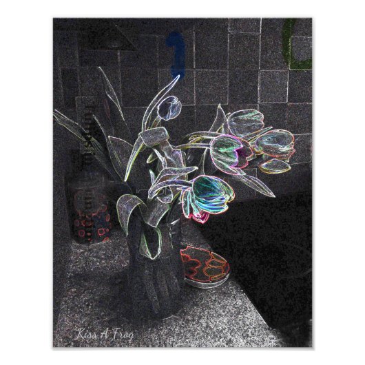 Abstrakte Tulips Fotodruck (Vorne)