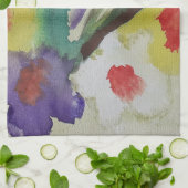 Abstrakte Tulips & Spring Blumen Handtuch (Gefaltet)