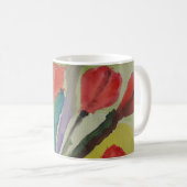 Abstrakte Tulips & Spring Blumen Tasse (VorderseiteRechts)