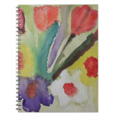 Abstrakte Tulips & Spring Flowers Notebook Notizblock (Vorderseite)