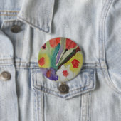 Abstrakte Tulips und Frühlingsblumen Button (Beispiel)