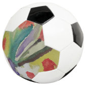 Abstrakte Tulips und Frühlingsblumen Fußball (Dreiviertel)