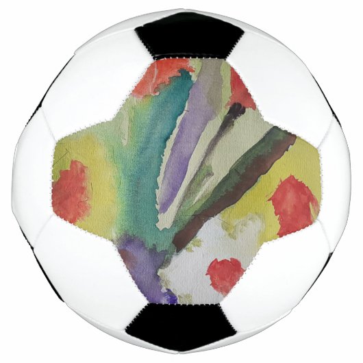 Abstrakte Tulips und Frühlingsblumen Fußball (Vorderseite)