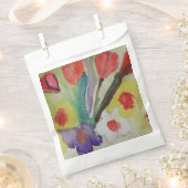 Abstrakte Tulips und Frühlingsblumen Geschenktütchen (Ausgeschnitten)