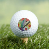 Abstrakte Tulips und Frühlingsblumen Golfball (Insitu T-Shirt)
