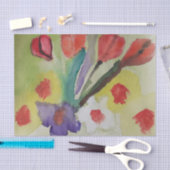 Abstrakte Tulips und Frühlingsblumen Seidenpapier (Handwerk)