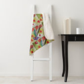 Abstrakte Tulips und Frühlingsblumen Sherpadecke (Beispiel)