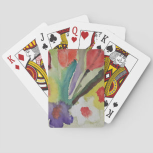 Abstrakte Tulips und Frühlingsblumen Spielkarten