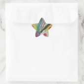 Abstrakte Tulips und Frühlingsblumen Stern-Aufkleber (Tasche)