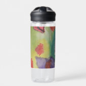 Abstrakte Tulips und Frühlingsblumen Trinkflasche (Vorderseite)