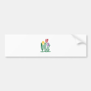 Abstrakte Tulpen Autoaufkleber