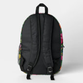 Abstrakte Tulpen Schmetterlinge Rucksack (Rückseite)