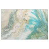 abstrakte türkisfarbene Acrylputzküste Stoff (Fat Quarter (45,7 x 55,9 cm))