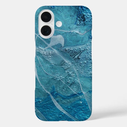 Abstrakte türkisfarbene Farbe Case-Mate iPhone Hülle (Rückseite)