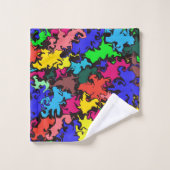 Abstrakte Twirbel / Badhandtuch Set (Waschlappen)