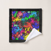 Abstrakte Twirbel / Badhandtuch Set (Waschlappen)