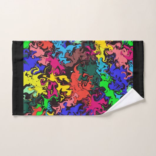 Abstrakte Twirbel / Badhandtuch Set (Handtuch)