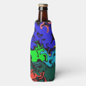 Abstrakte Twirbel / Flaschenkühler (Flaschenvorderseite)