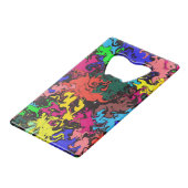 Abstrakte Twirbel / Geldbeutel Flaschenöffner (Rückseite Schrägansicht)