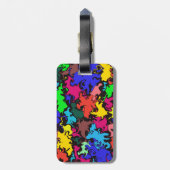 Abstrakte Twirbel / Gepäckanhänger (Rückseite vertikal)