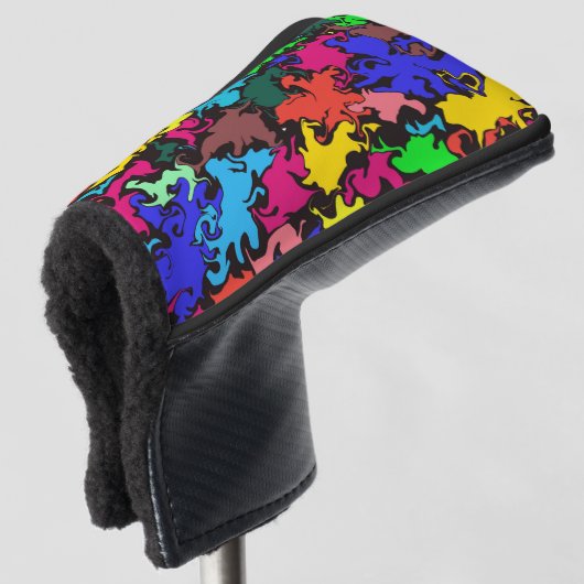 Abstrakte Twirbel / Golf Headcover (3/4 Vorderseite)