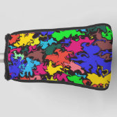 Abstrakte Twirbel / Golf Headcover (Vorderseite)