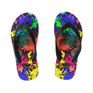 Abstrakte Twirbel / Kinderbadesandalen