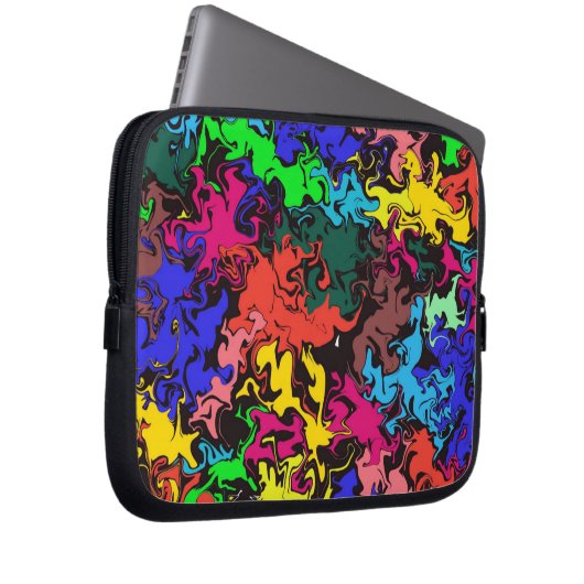 Abstrakte Twirbel / Laptopschutzhülle (Vorne Rechts)