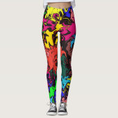 Abstrakte Twirbel / Leggings (Vorderseite)