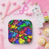 Abstrakte Twirbel / Pappteller (Party)