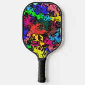 Abstrakte Twirbel / Pickleball Schläger (Rückseite)