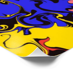 Abstrakte Twirbel / Poster