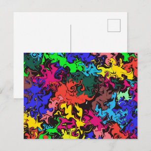 Abstrakte Twirbel / Postkarte