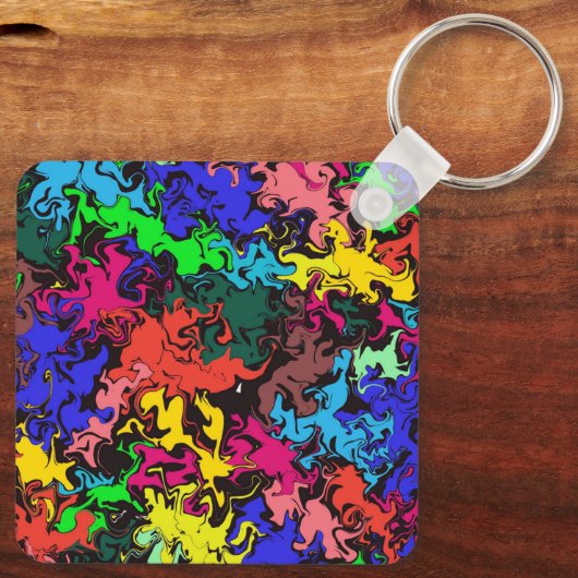 Abstrakte Twirbel / Schlüsselanhänger (Rückseite)