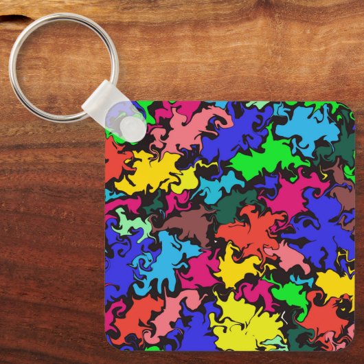 Abstrakte Twirbel / Schlüsselanhänger (Vorderseite)