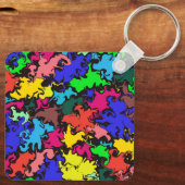 Abstrakte Twirbel / Schlüsselanhänger (Rückseite)