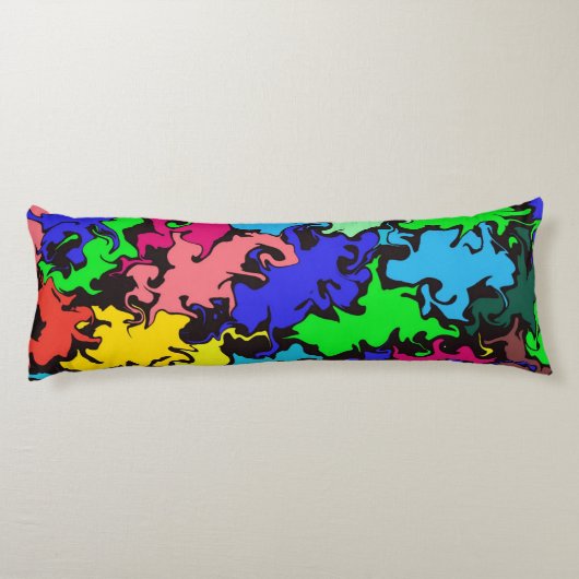 Abstrakte Twirbel / Seitenschläferkissen (Rückseite)