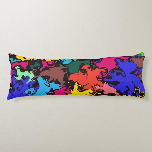 Abstrakte Twirbel / Seitenschläferkissen (Vorderseite)