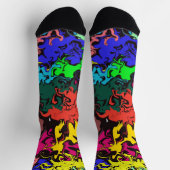 Abstrakte Twirbel / Socken (Oben)