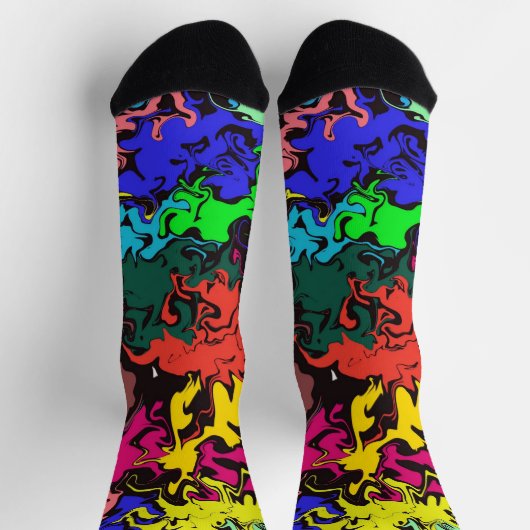 Abstrakte Twirbel / Socken (Oben)