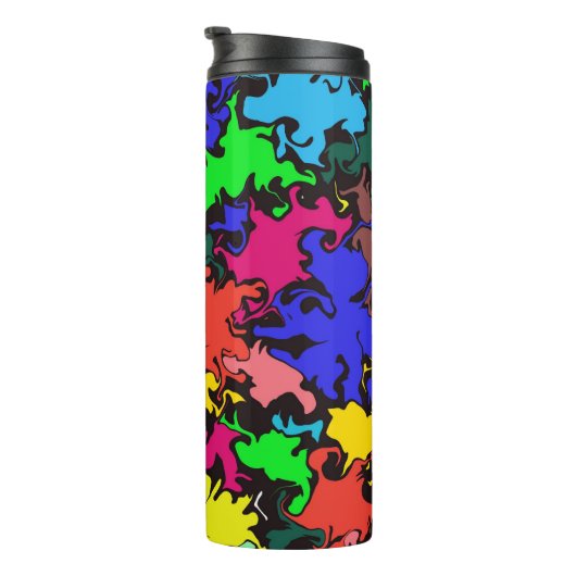 Abstrakte Twirbel / Thermosbecher (Nach rechts gedreht)