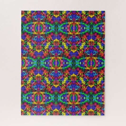 Abstrakte Twirbelfarben / Halbziegel / Puzzle (Vertikal)