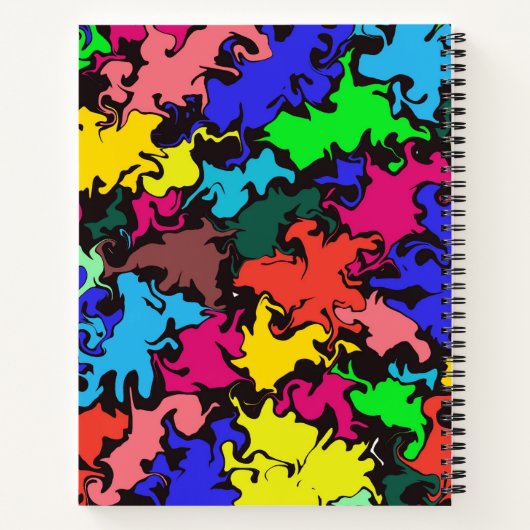 Abstrakte Twirbelsäule / Journal Notizblock (Rückseite)