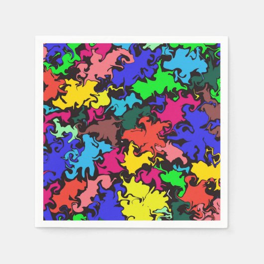 Abstrakte Twirbelsäule / Papier Serviette (Vorderseite)