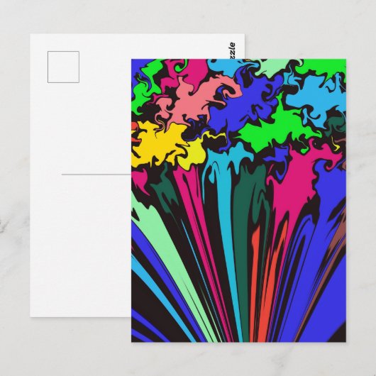 Abstrakte Twirbelsäule / Pinot / Postkarte (Vorne/Hinten)
