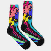 Abstrakte Twirbelsäule / Pinot / Socken (Rechts)