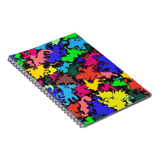 Abstrakte Twirl-/Spiral-Notebook Notizblock (Rechte Seite)
