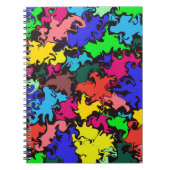 Abstrakte Twirl-/Spiral-Notebook Notizblock (Vorderseite)